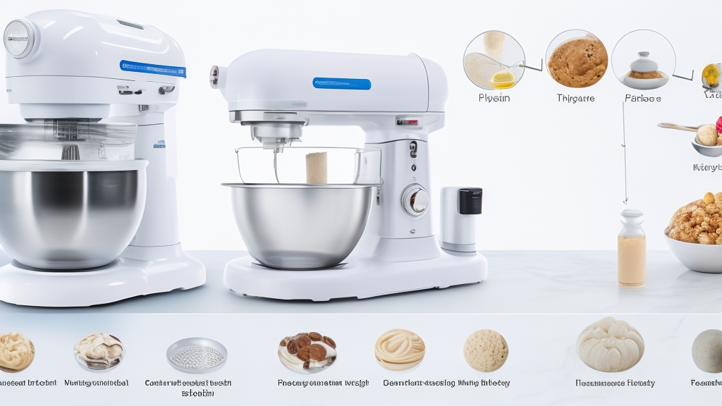 Planetáris robotmixer működés közben átlátszó tálas nézettel és keverő mozgás bemutatása